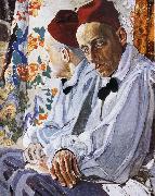 Alexander Yakovlevich GOLOVIN The Portrait of Actor oil painting